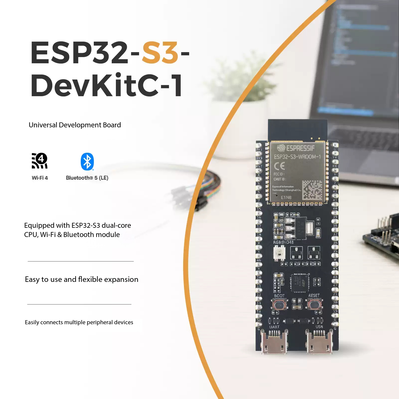 Esp32 S3 Devkitc 1 - Espressif ESP32-S3-DevKitC-1 Dual-Core WiFi Bluetooth 5