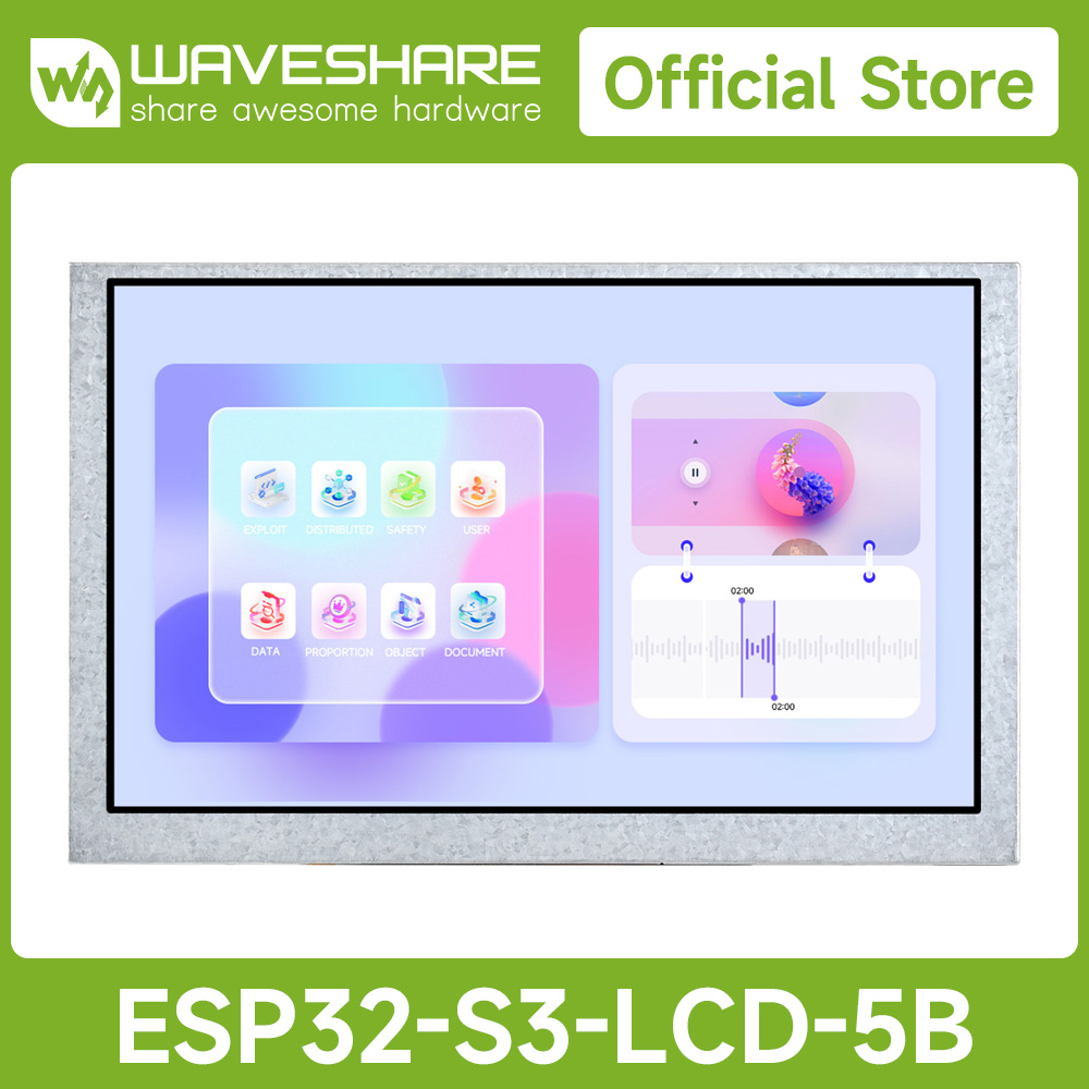 Doit Esp32 - Waveshare ESP32-S3 5-Zoll Kapazitives Touch-Display Entwicklungsboard,
