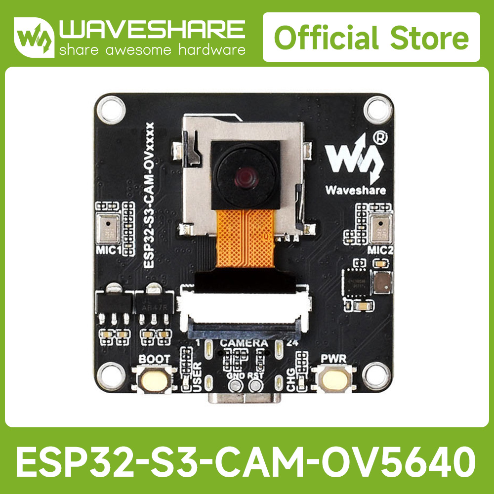 Doit Esp32 - Waveshare ESP32-S3 AIoT Kamera-Entwicklungsboard, integriertes Audio-Ein-