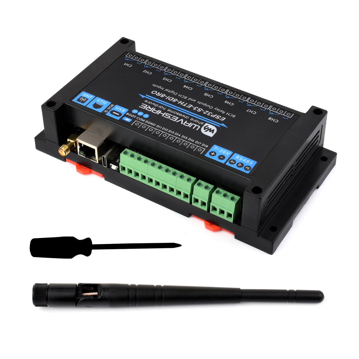 Waveshare Industrial 8-Kanal E – Lolin S3 Bewertung und Preis