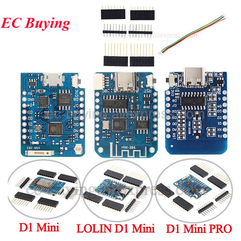10 Stück/1 Stück WeMos LOLIN D – D1 Mini Pro Bewertung und Preis