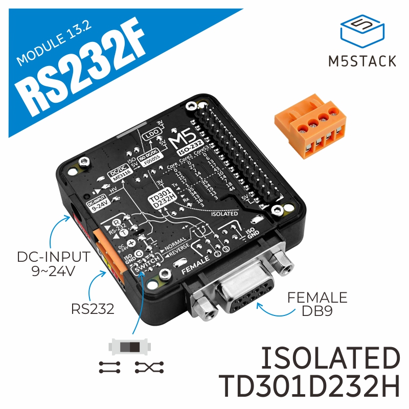 Offizielles M5Stack RS232-Modu – M5Stack Bewertung und Preis